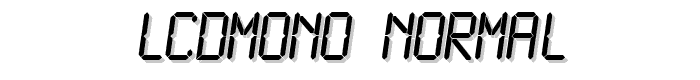 LCDMono Normal font